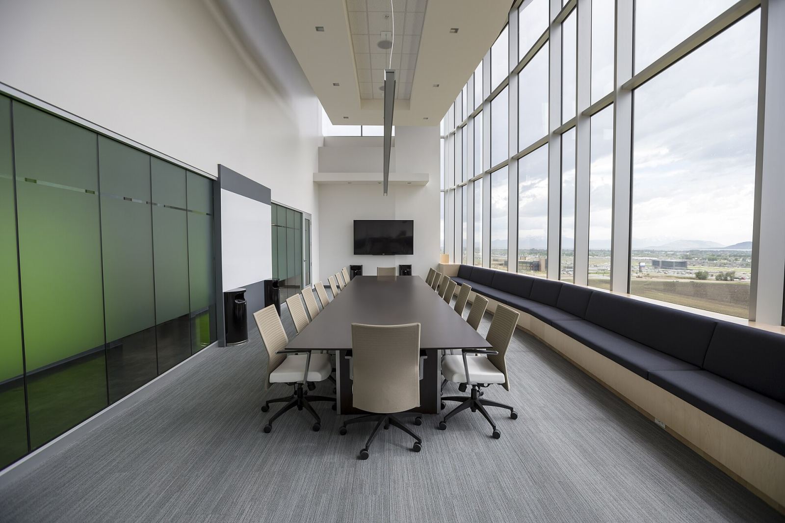 Modern boardroom representative of Anglostar's governance and leadership